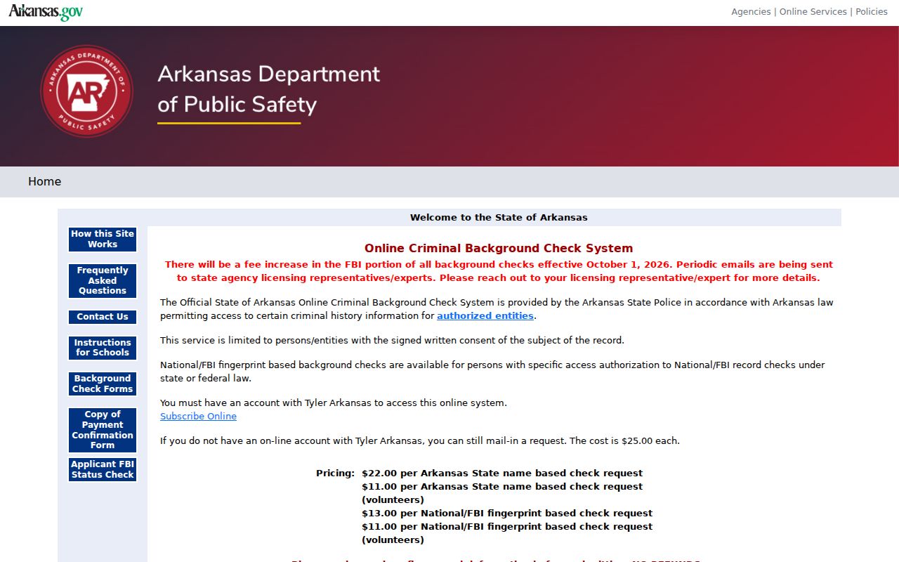 Clay County criminal records CBC official background check portal