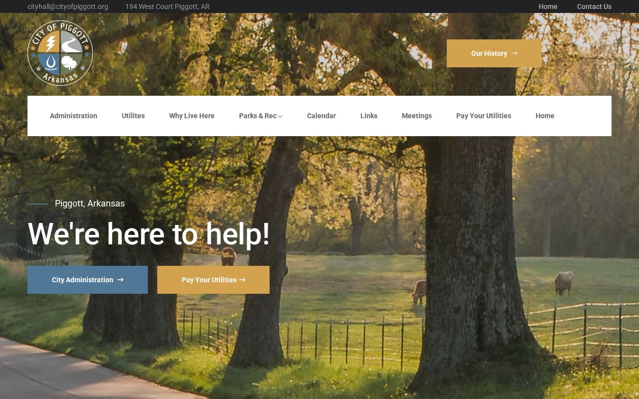 Piggott criminal records official city homepage